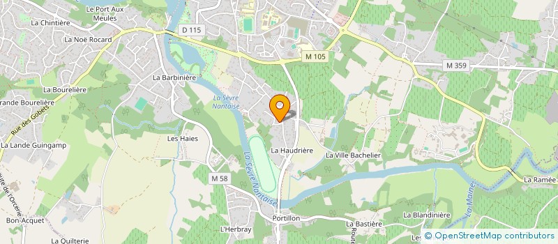 localisation de l'entreprise MADAME MAGALI FUZEAU à VERTOU