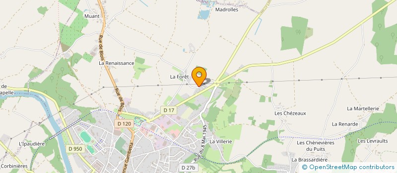 localisation de l'entreprise MADAME MAGALI GAGNANT à LE BLANC