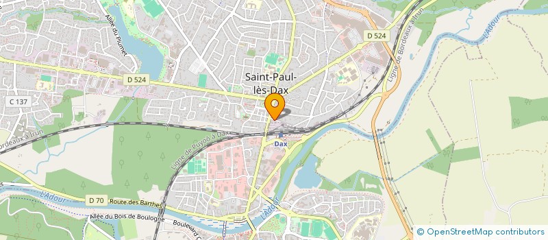 localisation de l'entreprise MADAME MAGALI GALLEGO à SAINT-PAUL-LES-DAX