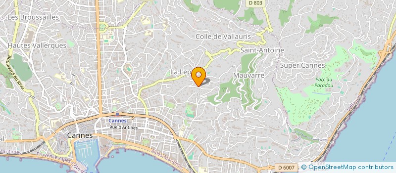 localisation de l'entreprise MADAME MAGALI GARITO à CANNES