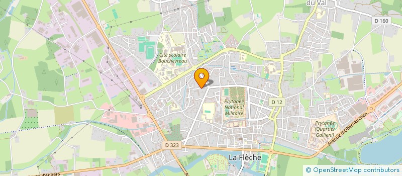 localisation de l'entreprise MADAME MAGALI GARNIER  LA FLECHE