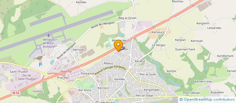 localisation de l'entreprise MADAME MAGALI GAUTHIER  GUIPAVAS