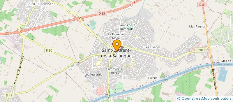 localisation de l'entreprise MADAME MAGALI GELANOR  SAINT-LAURENT-DE-LA-SALANQUE