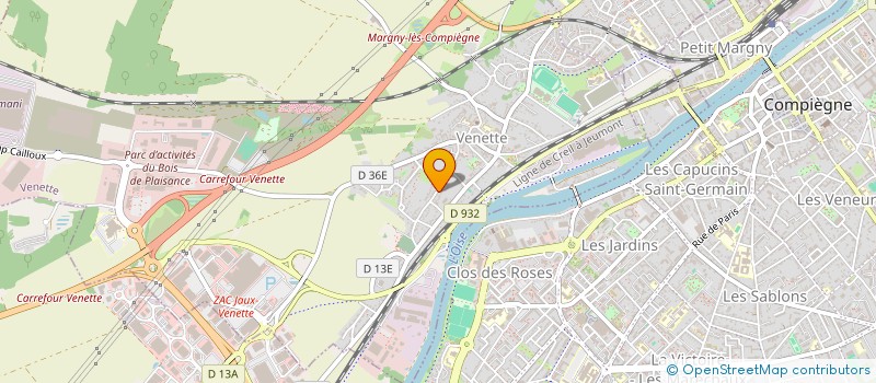 localisation de l'entreprise MADAME MAGALI GENEVIER  VENETTE