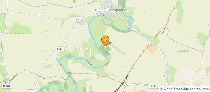 localisation de l'entreprise MADAME MAGALI GENOUEL  RUILLE-EN-CHAMPAGNE