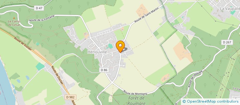 localisation de l'entreprise MADAME MAGALI GENSOUS  HENOUVILLE