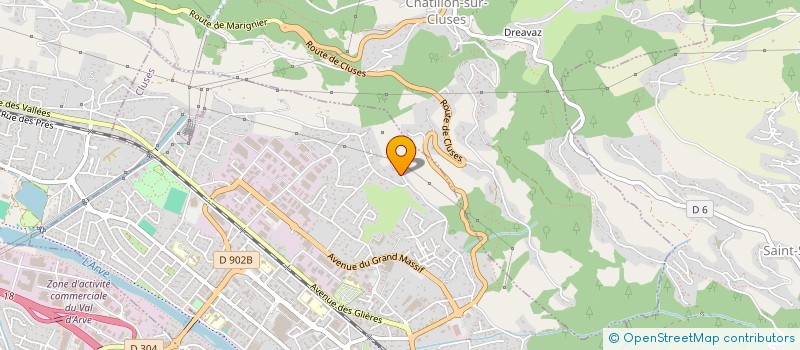 localisation de l'entreprise MADAME MAGALI GERBOUD  CLUSES