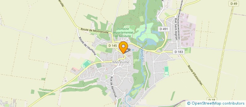 localisation de l'entreprise MADAME MAGALI GIBIER  LE MEREVILLOIS