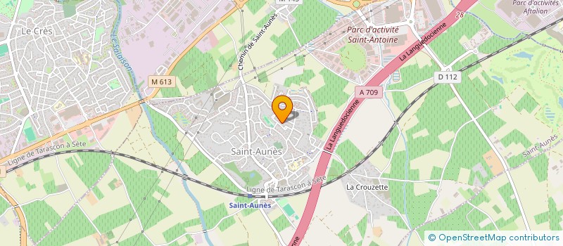 localisation de l'entreprise MADAME MAGALI GIES  SAINT-AUNES