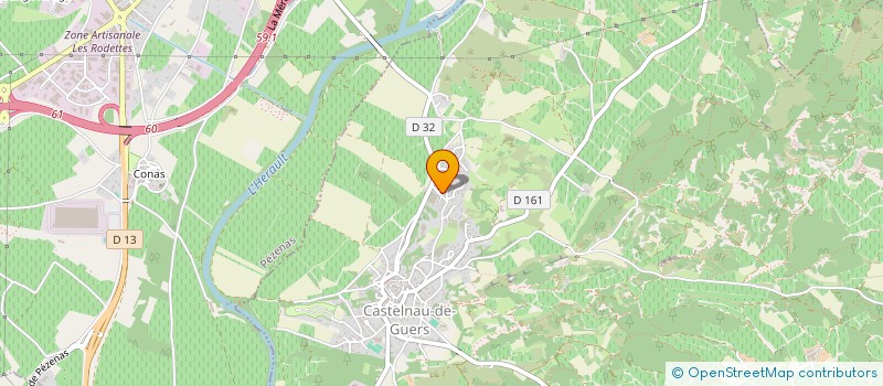 localisation de l'entreprise MADAME MAGALI GILET  CASTELNAU-DE-GUERS