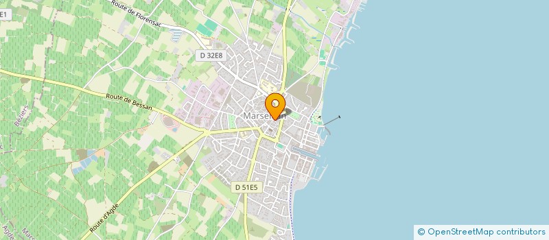 localisation de l'entreprise MADAME MAGALI GIOVALE à MARSEILLAN