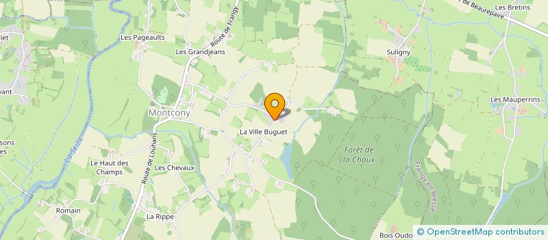 localisation de l'entreprise MADAME MAGALI GIRARD  MONTCONY