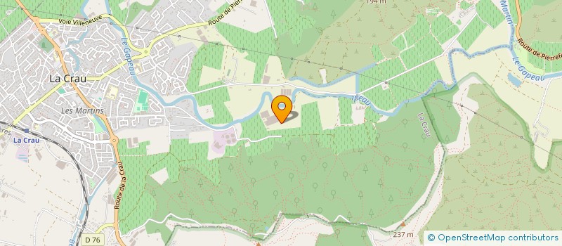 localisation de l'entreprise MADAME MAGALI GIRAUD  LA CRAU