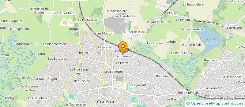 localisation de l'entreprise MADAME MAGALI GODOU à COUERON