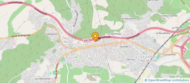 localisation de l'entreprise MADAME MAGALI GOUBERTI  LE LUC