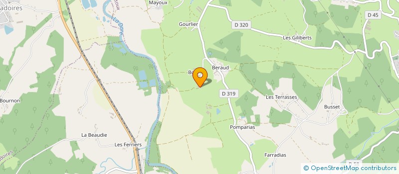 localisation de l'entreprise MADAME MAGALI GOUTTEBERT  ESCOUTOUX