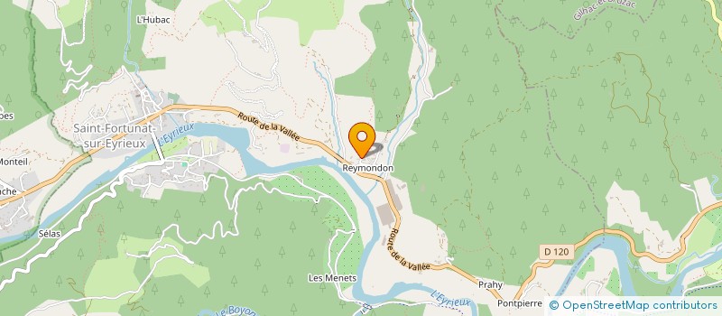 localisation de l'entreprise MADAME MAGALI GREVE  SAINT-FORTUNAT-SUR-EYRIEUX