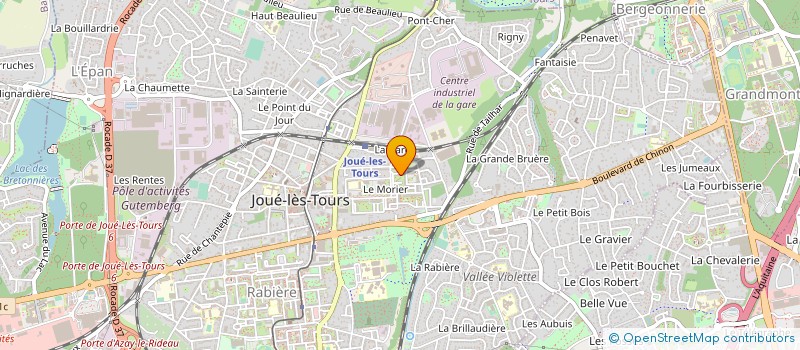 localisation de l'entreprise MADAME MAGALI GUERCHE  JOUE-LES-TOURS