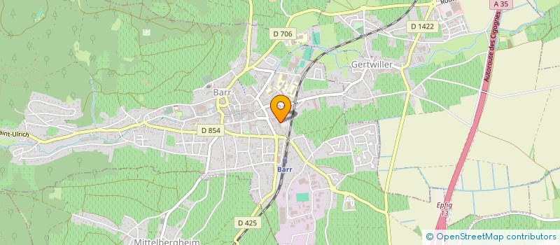 localisation de l'entreprise MADAME MAGALI GUERRI  SOULTZ-LES-BAINS