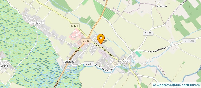 localisation de l'entreprise MADAME MAGALI GUGLIELMETTI  SAUJON