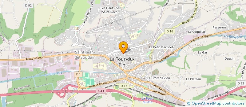 localisation de l'entreprise MADAME MAGALI GULLIET  LA TOUR-DU-PIN