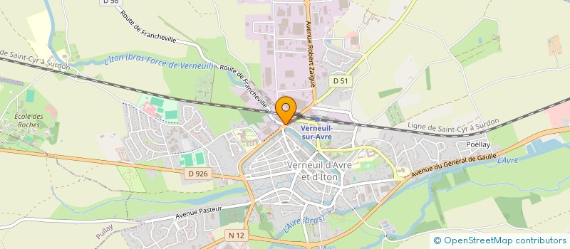 localisation de l'entreprise MADAME MAGALI GUNST  VERNEUIL D'AVRE ET D'ITON