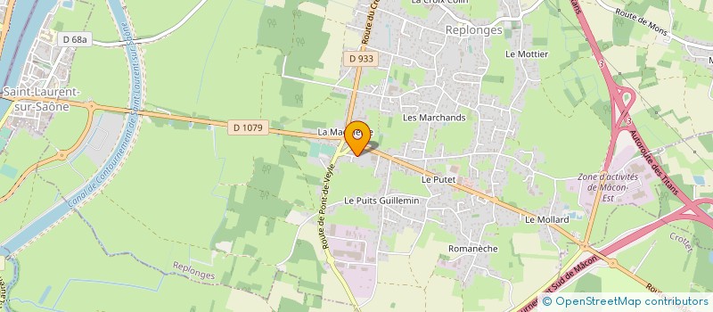 localisation de l'entreprise MADAME MAGALI GUYENNON à REPLONGES
