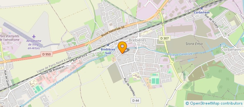 localisation de l'entreprise MADAME MAGALI HANNEQUIN  BREBIERES