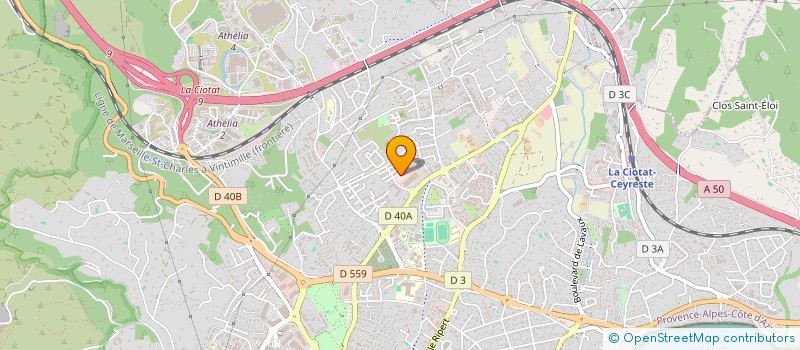 localisation de l'entreprise MADAME MAGALI HASSEINE  LA CIOTAT