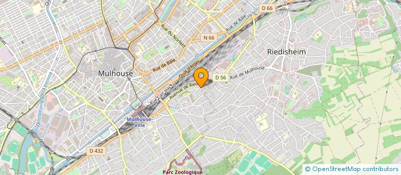 localisation de l'entreprise MADAME MAGALI HENRY  MULHOUSE