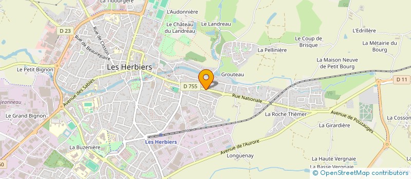 localisation de l'entreprise MADAME MAGALI HERAUD à LES HERBIERS