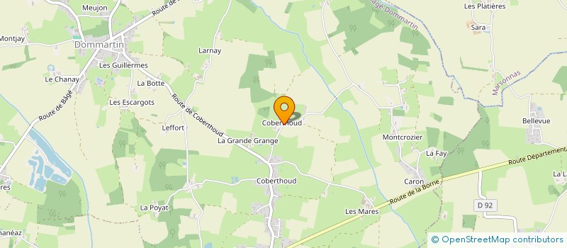 localisation de l'entreprise MADAME MAGALI HUGUENIN  BAGE-DOMMARTIN