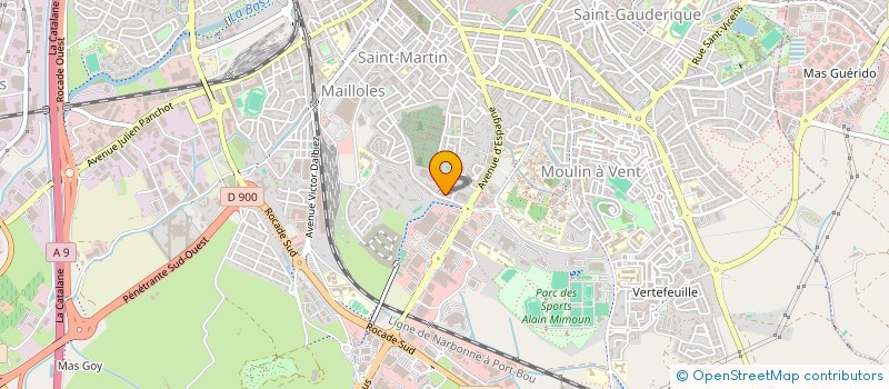 localisation de l'entreprise MADAME MAGALI JAMAR  PERPIGNAN