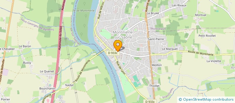 localisation de l'entreprise MADAME MAGALI JANIQUE à MONTMERLE-SUR-SAONE