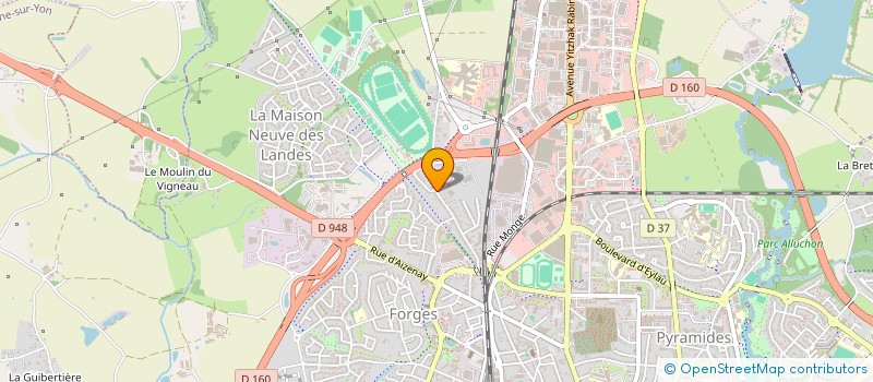 localisation de l'entreprise MADAME MAGALI JEANNEAU  LA ROCHE-SUR-YON