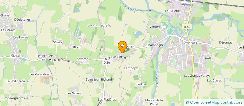 localisation de l'entreprise MADAME MAGALI JEANNIN  SAINT-JULIEN-SUR-VEYLE