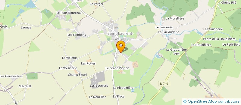 localisation de l'entreprise MADAME MAGALI JENIFER JASMIN  SAINT-LAURENT-DE-LIN