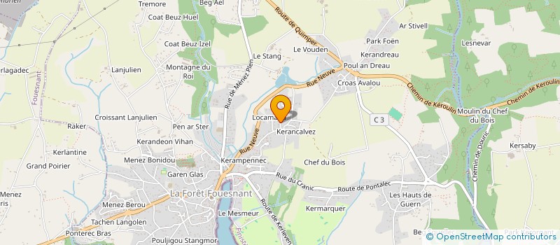 localisation de l'entreprise MADAME MAGALI L HARIDON  LA FORET-FOUESNANT