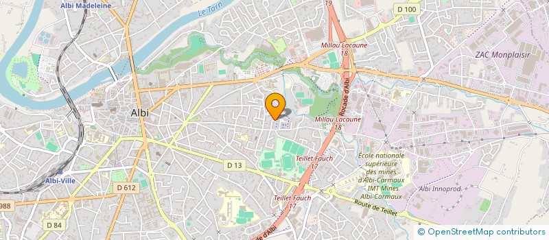 localisation de l'entreprise MADAME MAGALI LACOMME à ALBI