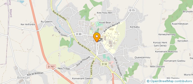 localisation de l'entreprise MADAME MAGALI LAERON  BEGARD