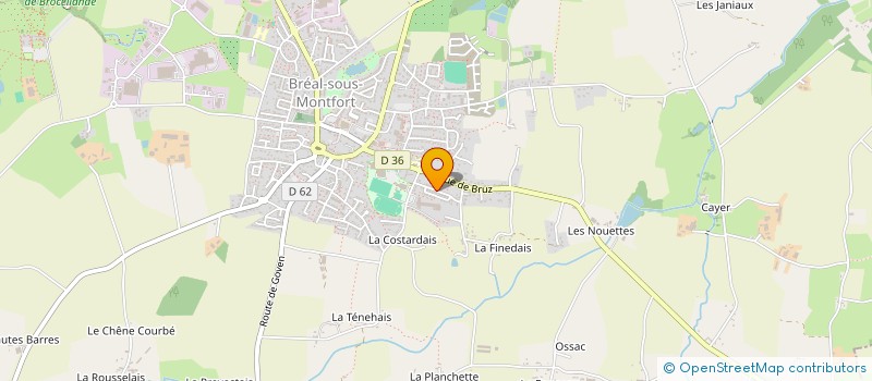 localisation de l'entreprise MADAME MAGALI LAETITIA GUIRRIEC  BREAL-SOUS-MONTFORT