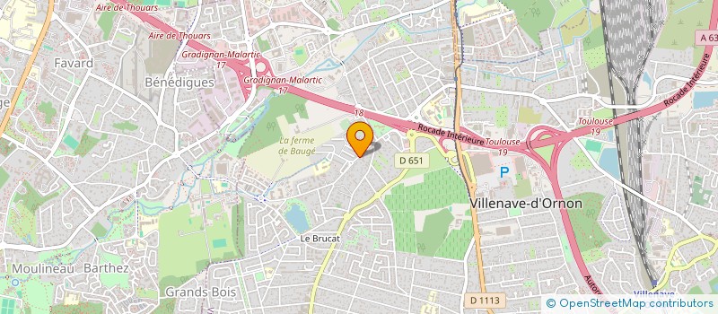 localisation de l'entreprise MADAME MAGALI LAJUS  VILLENAVE-D'ORNON