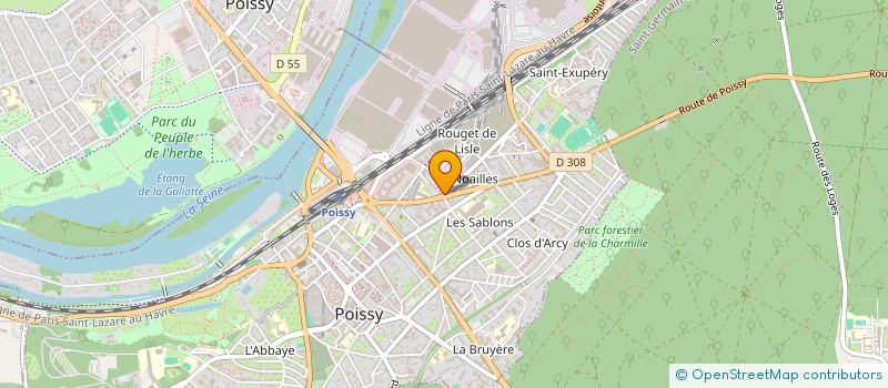 localisation de l'entreprise MADAME MAGALI LE BIHAN à POISSY