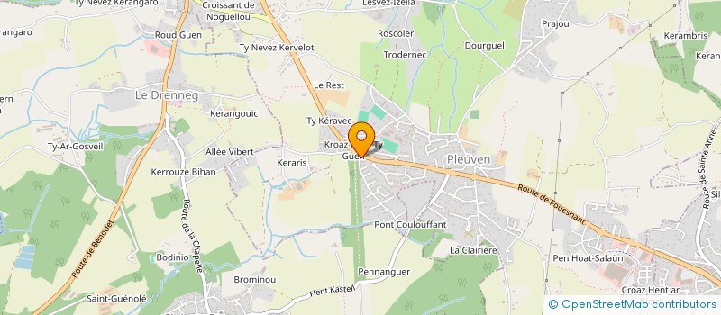 localisation de l'entreprise MADAME MAGALI LE BOURG  PLEUVEN