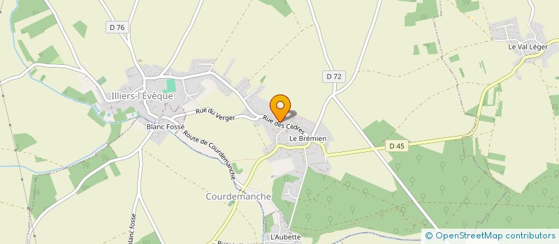 localisation de l'entreprise MADAME MAGALI LE BRUN  ILLIERS-L'EVEQUE