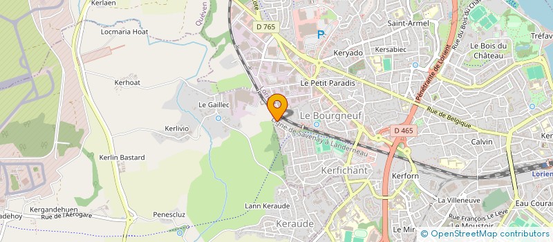 localisation de l'entreprise MADAME MAGALI LE DREF  LORIENT