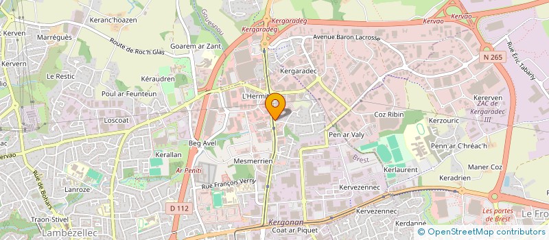 localisation de l'entreprise MADAME MAGALI LE LAY à BREST
