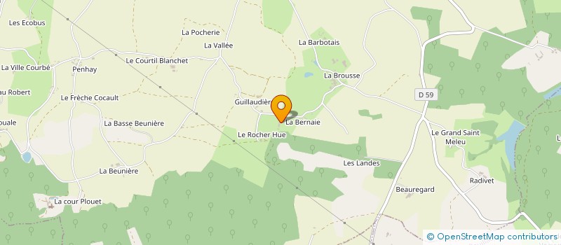 localisation de l'entreprise MADAME MAGALI LE MEAUX  PLENEE-JUGON