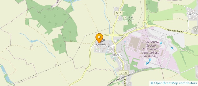 localisation de l'entreprise MADAME MAGALI LECOMTE  BATILLY