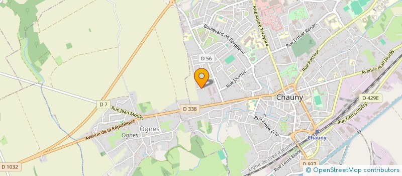 localisation de l'entreprise MADAME MAGALI LEFEBVRE  CHAUNY